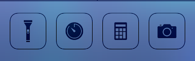 Tweaked clock icon in control center