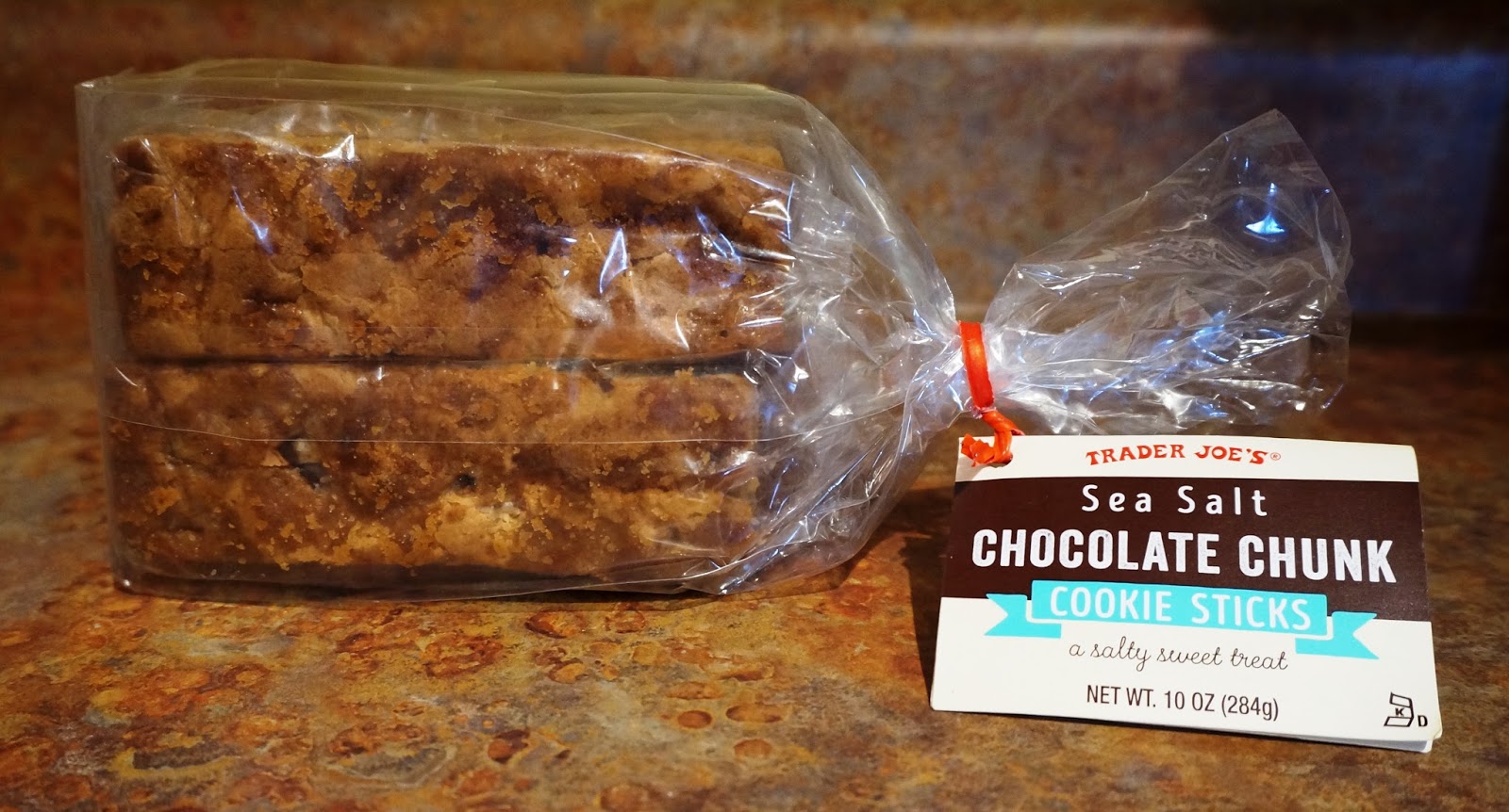 Exploring Trader Joe's Trader Joe's Sea Salt Chocolate Chunk Cookie Sticks