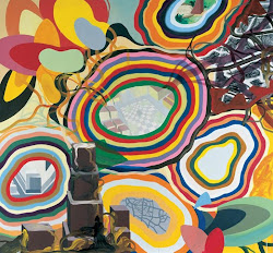 franz ackermann mental ackerman map evasion arte artist maps abstract kunst pop abstraction collage peintre paintings tra external 1996 canvas