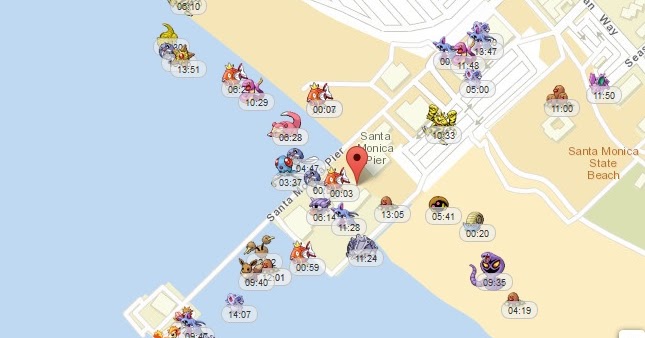 real time map for pokemon go