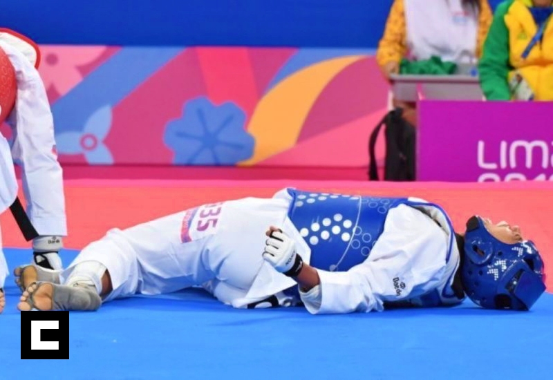 Dominicana sufre tremenda lesión en pleno combate Juegos Panamericanos Katherine Rodríguez