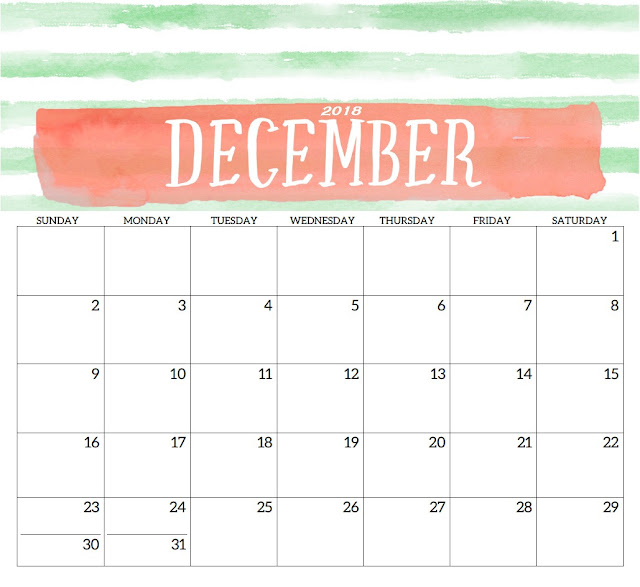 Download Free December Monthly Calendar 2018, December 2018 Calendar Template, December 2018 Christmas Calendar, Printable December Calendar 2018, December 2018 Printable Calendar