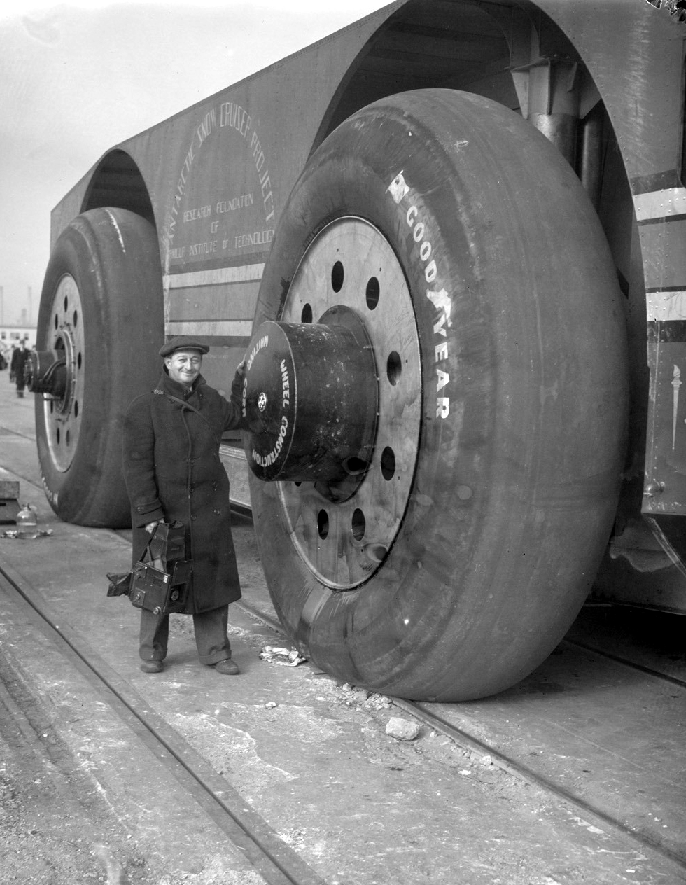 Just A Car Guy: There were some mighty big Goodyears on Admiral Byrd's  Antarctic Snow Cruiser in 1939