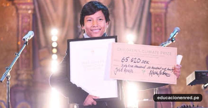 JOSÉ ADOLFO QUISOCALA CONDORI: Banquero peruano fue premiado al ganar «Premio Climático Infantil 2018» en Estocolmo - Suecia JOSÉ ADOLFO QUISOCALA CONDORI: Banquero peruano fue premiado al ganar «Premio Climático Infantil 2018» en Estocolmo - Suecia