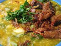 Resep makanan indonesia bubur manado spesial (istimewa) praktis mudah sedap, enak, gurih, nikmat lezat