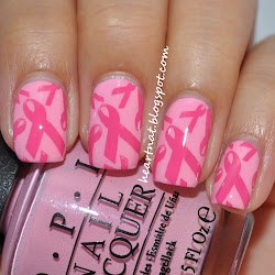 breast cancer nails awareness heartnat friday october