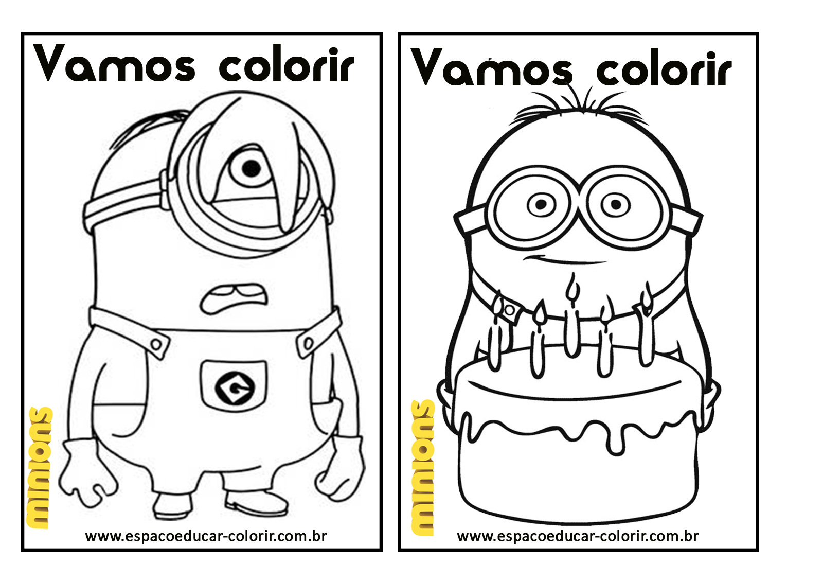 livro de colorir dos minions grátis para imprimir revista de