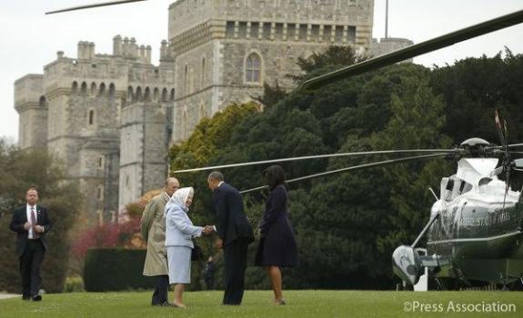 Photos: Queen Of England Host Michelle & Barack Obama To Lunch At Windsor Castle