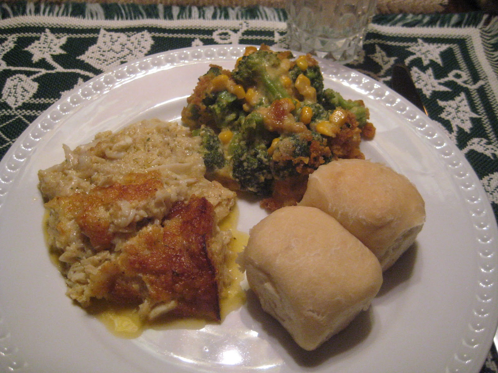 Jillian's Kitchen Creations Crab Soufflé with Broccoli Casserole