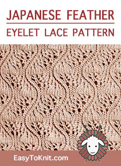 Easy Eyelet Lace Knitting Pattern