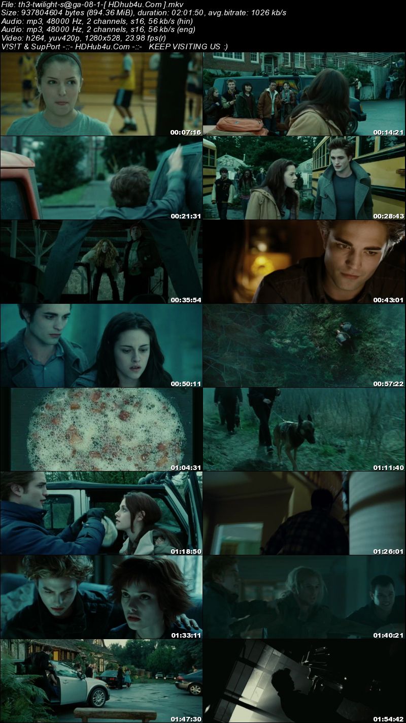 The Twilight Saga 2008 Hindi Dual Audio 720p BluRay 890mb Download