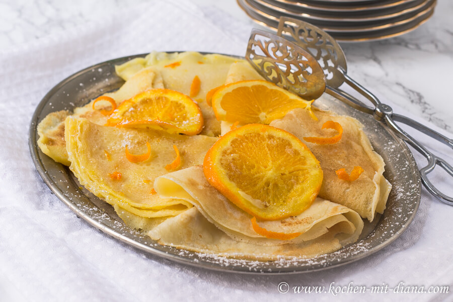 Crêpes Suzette Cooking with Diana