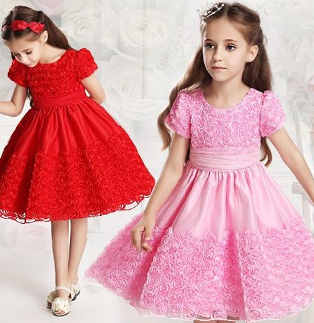 Model Baju Pesta Anak Bahan Brokat