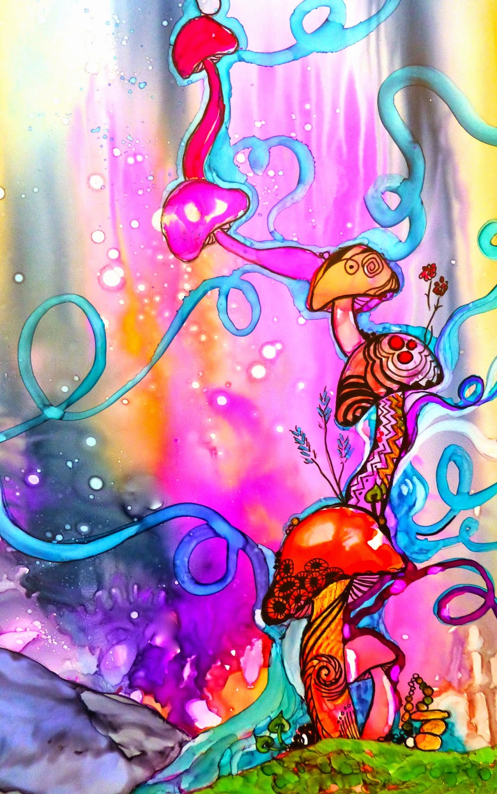 Alcohol Inks on Yupo: How to Paint with Alcohol Inks