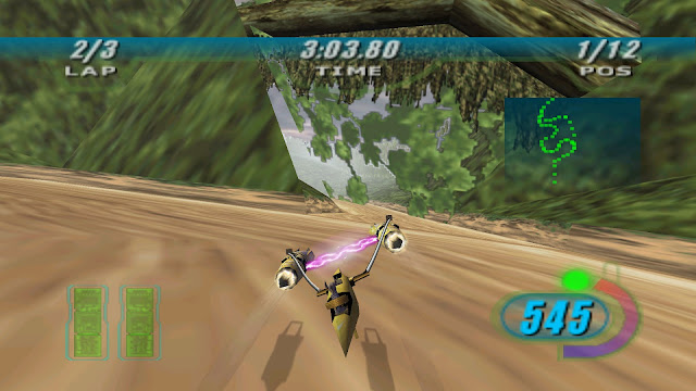 Star Wars Episode 1 Racer - Baroonda tracks have some very nice shortcuts.