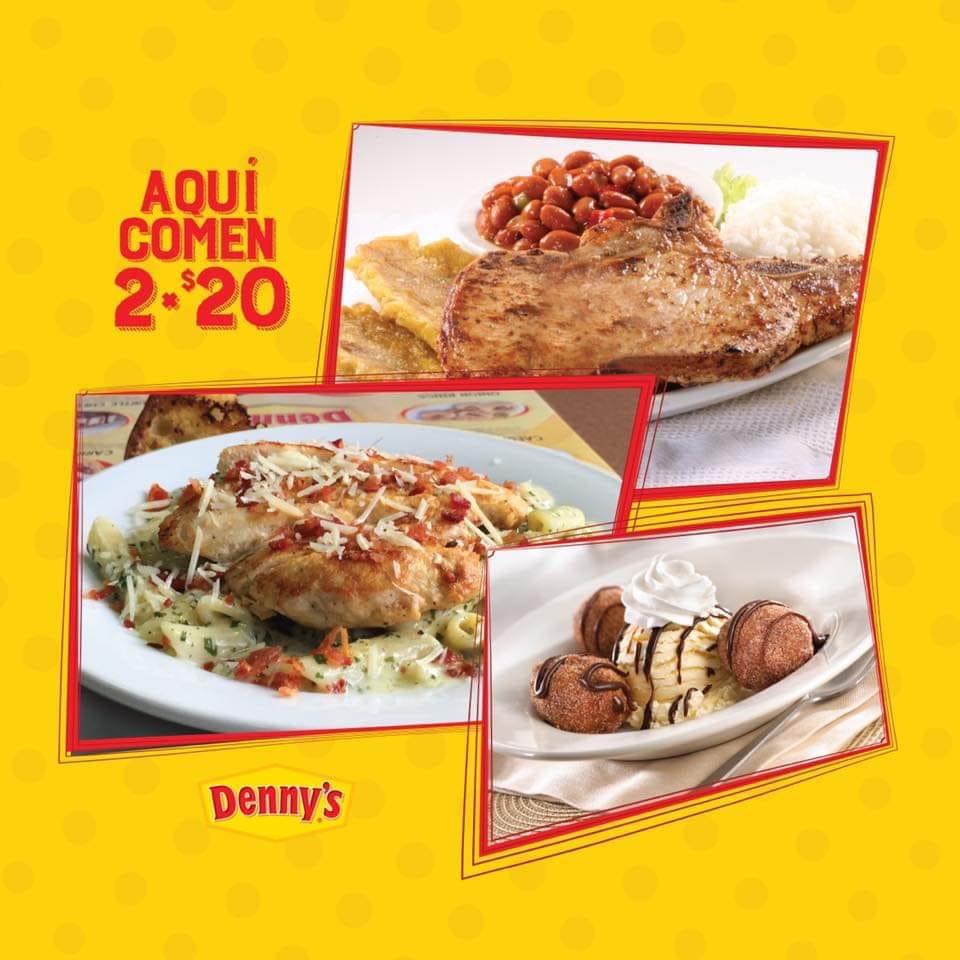 Ahorros Diarios Usando Cupones 2 x 20.00 en Denny's PR