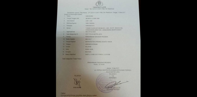 Resmi, Ahoker Penghina Jokowi Dilaporkan ke Polisi Resmi, Ahoker Penghina Jokowi Dilaporkan ke Polisi