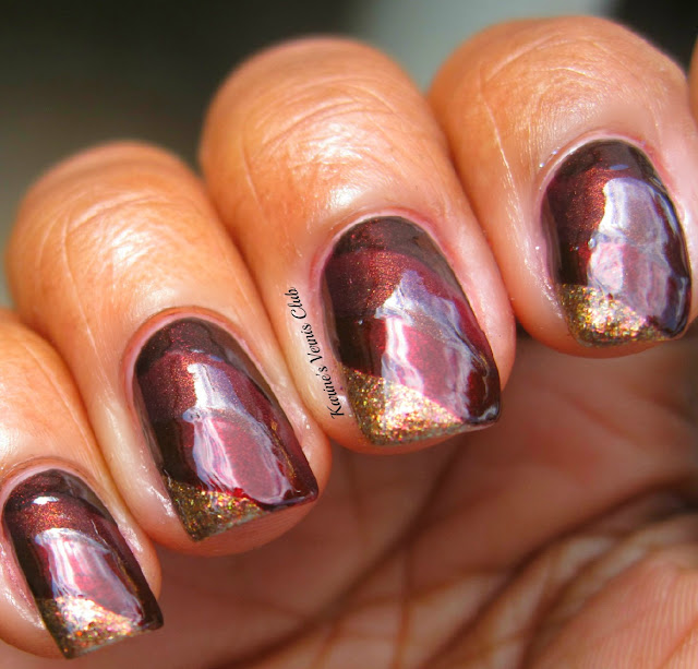 Karine’s Vernis Club: Fall Into Autumn Challenge #9 - Fall Ombre/Gradient