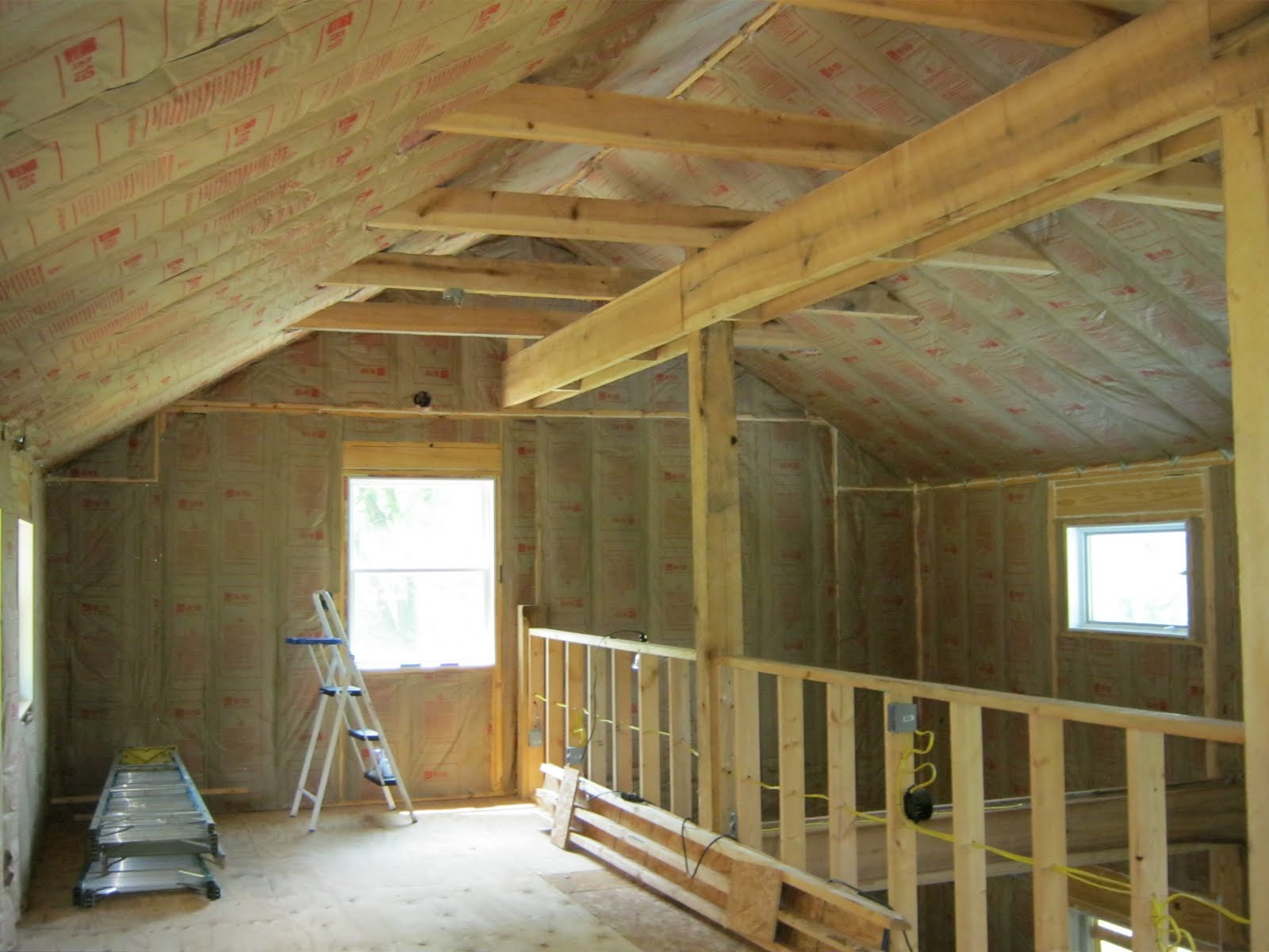 An Edible Forest Garden in Tennessee Drywall is up