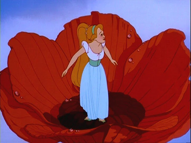 Emerging from the rose Thumbelina 1994 animatedfilmreviews.filminspector.com