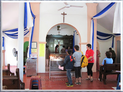 Inside the Chapel of Santa Cruz, Malim in Malacca