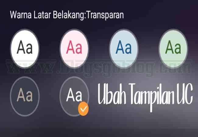 Cara Ubah Tema Background Uc Browser Jadi Transparan Terbaru 2021