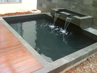 water wall dan kolam koi | www.jasataman.co.id