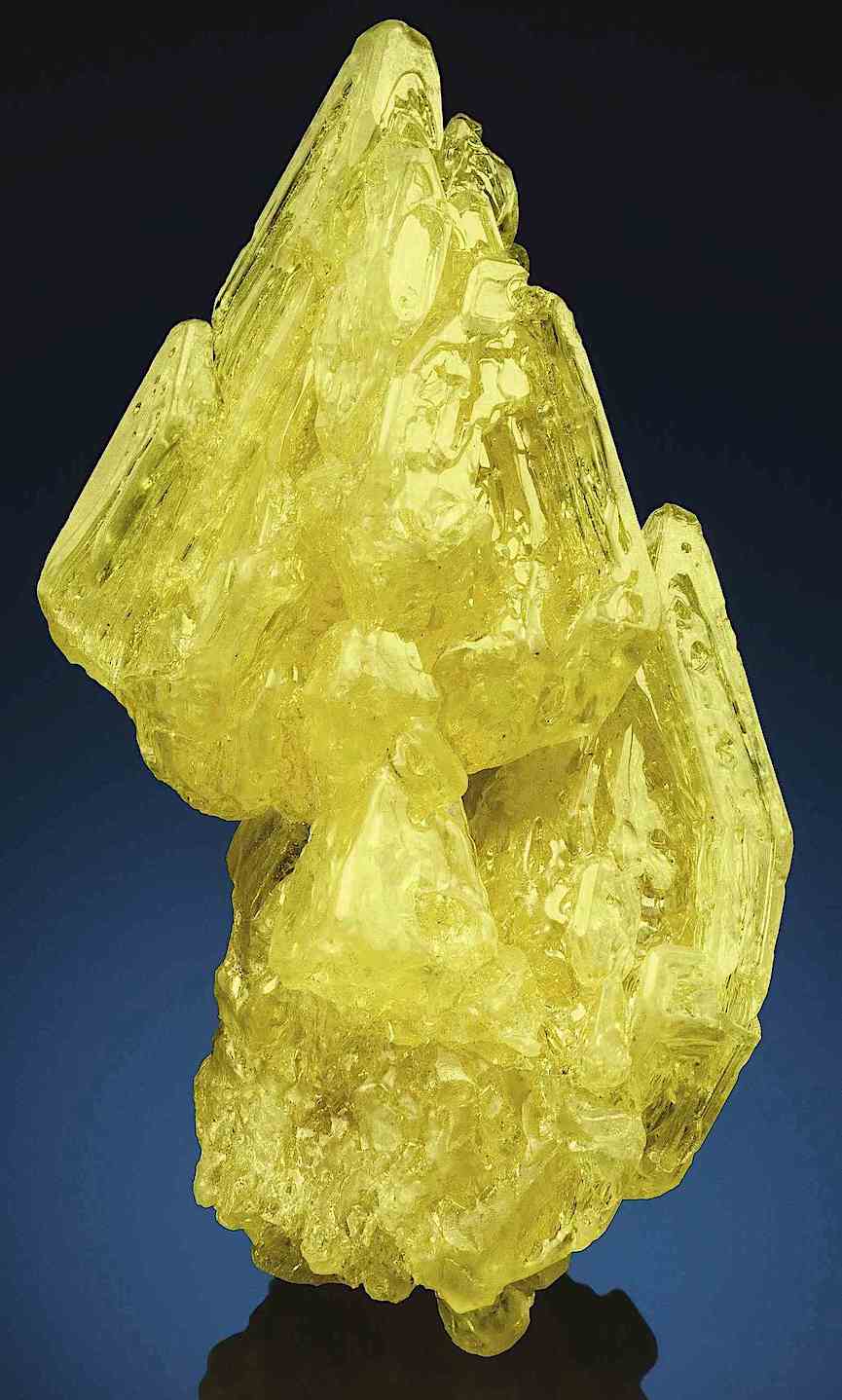 natural sulfur formation a natural sulfur formation, color photograph