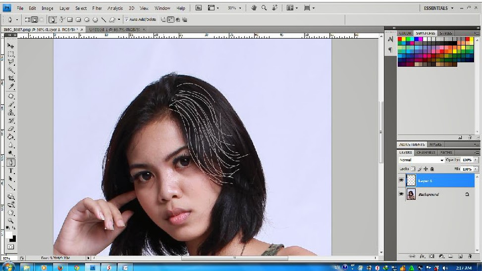 Cara membuat rambut dengan photoshop - SOPPENG SHARE