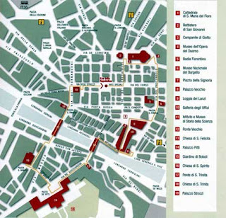 Mapa de Florencia. Mapa de Florencia.