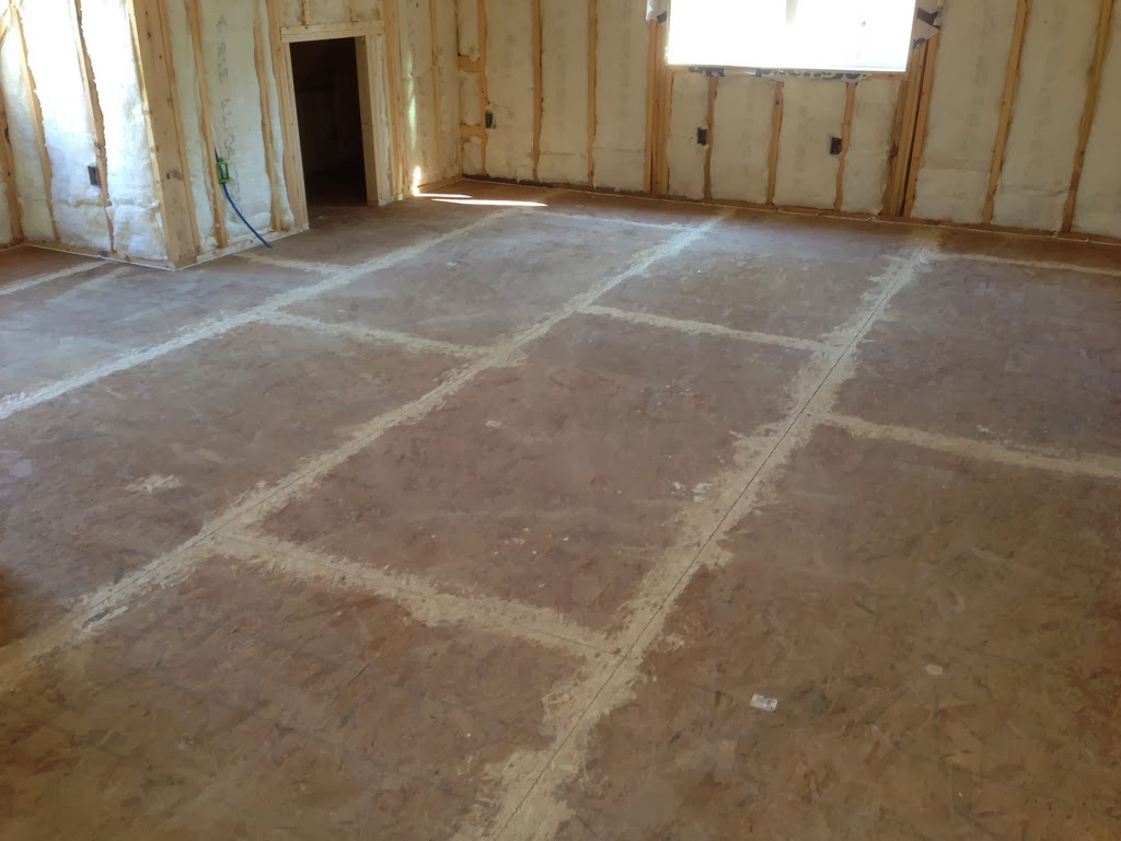 Price Creek DIY Subfloor Sanding