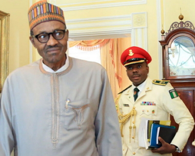 Image result for president buhari and his adc