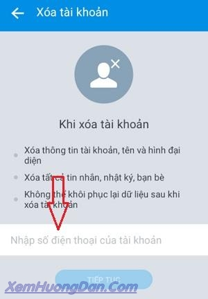 Hướng dẫn xóa tài khoản zalo tạm thời Huong dan xoa tai khoan zalo tam thoi