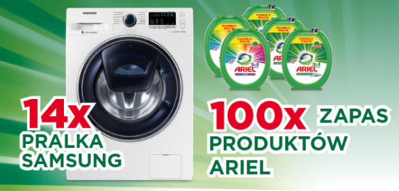 Wygraj pralkę Samsung Add Wash WW60K42109W Konkurs