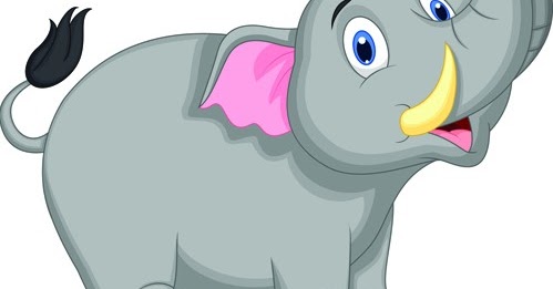 Kumpulan Gambar  Gajah  Kartun Lucu  Terbaru gambarcoloring