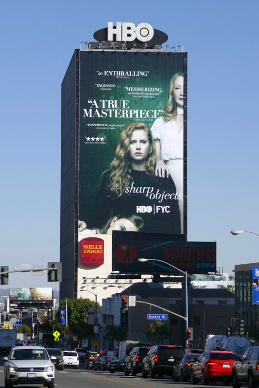 Giant Sharp Objects HBO FYC billboard Sunset Strip Sharp Objects HBO FYC billboard