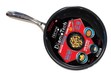 Nuwave Designs-Non-Stick Fry Pan Skillet, Even-Heating Technology, Premium  18/10 Stainless Steel, Tri-Ply & Heavy-Duty Construction, Premium Coating