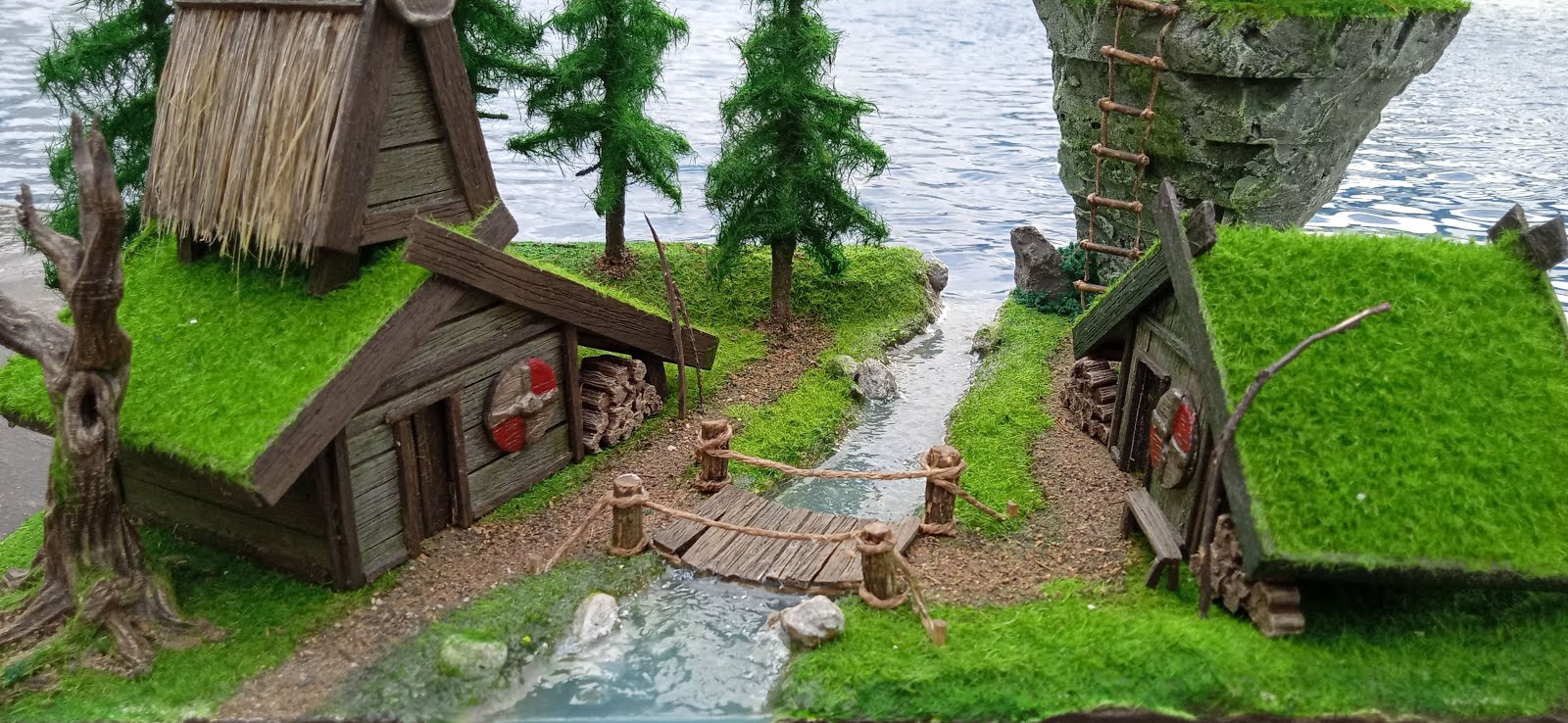 Realistic Diorama Viking Village