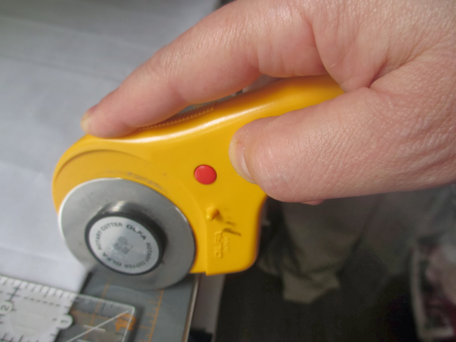 or your thumb if that is more comfortable for you