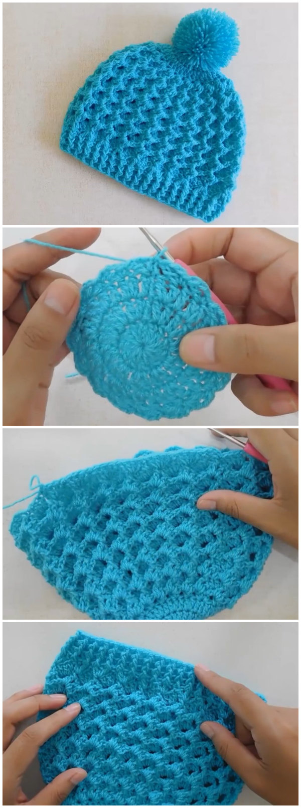 Waffle Stitch Beanie Hat