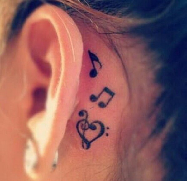 Tatuagens femininas atrás das orelhas Tatuagens femininas atrás das orelhas
