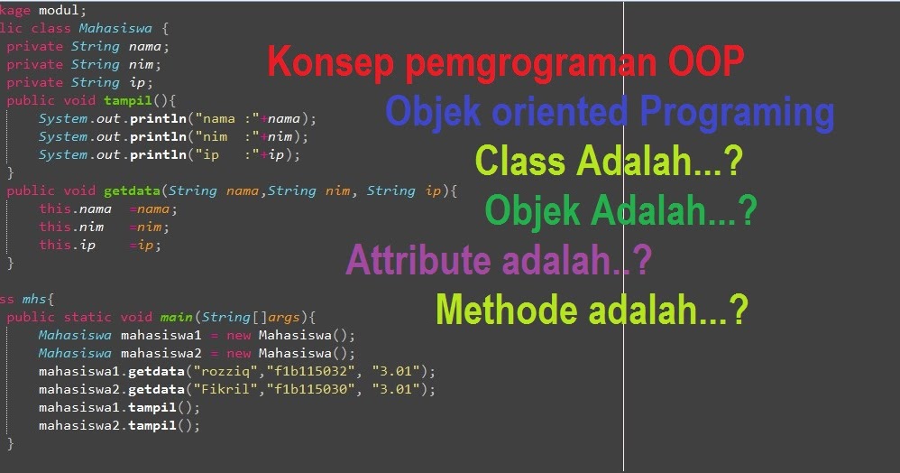 Pengertian Pemrograman Berorientasi Objek Pbo Smkn 1 Panjalu - Reverasite