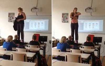 Nothing To Do With Arbroath: Teacher praised for stripping off in front