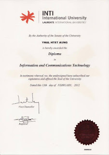 Diploma in Information and Communication Technology, INTI University (Malaysia)