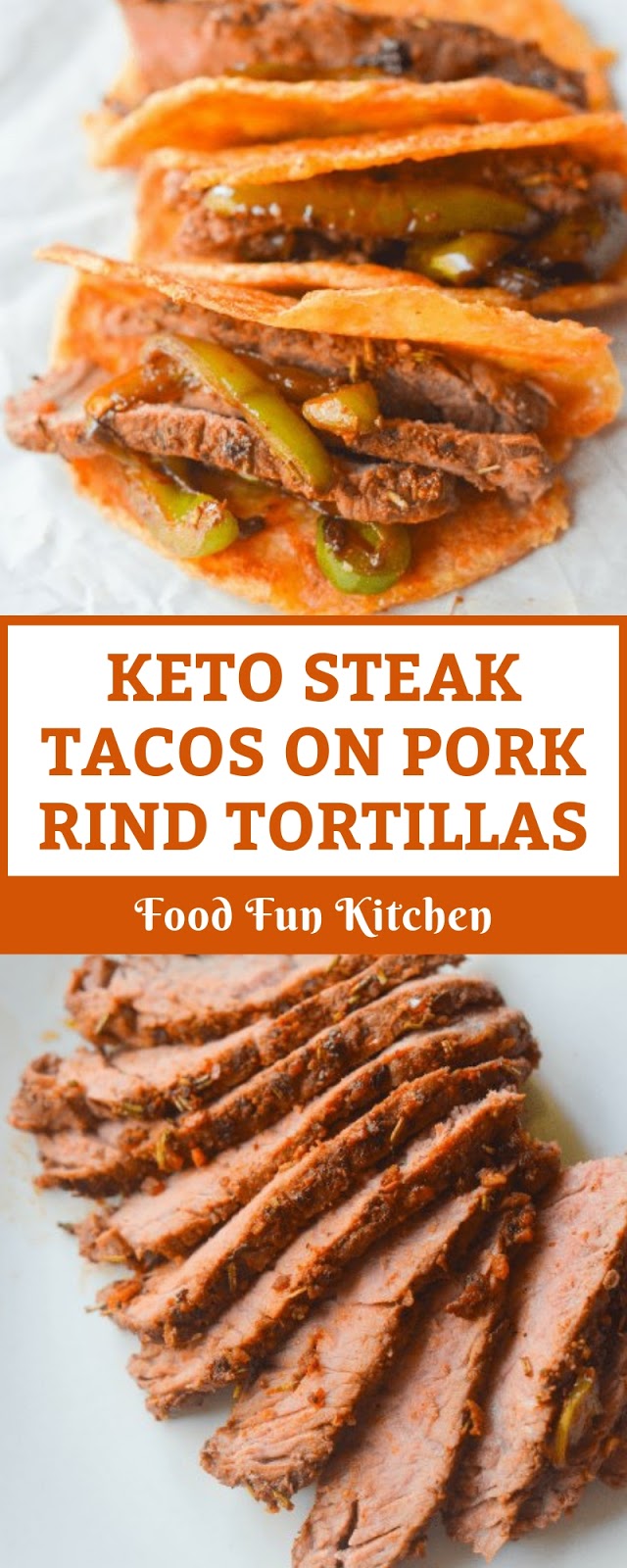 KETO STEAK TACOS ON PORK RIND TORTILLAS