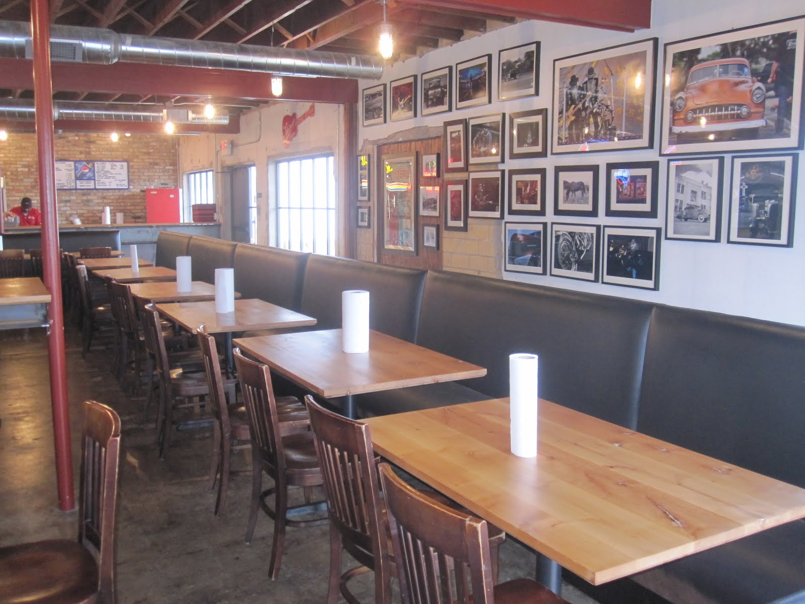 Man Up Tales of Texas BBQ™ Dining area at Stiles Switch BBQ & Brew