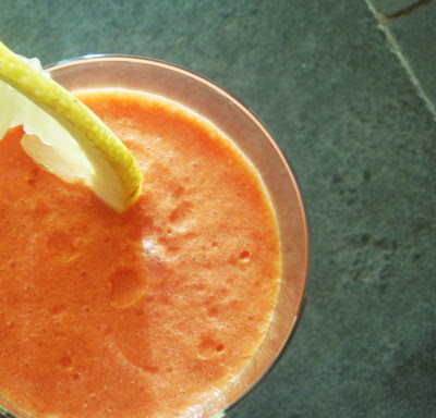 batido de sandía, limón y queso