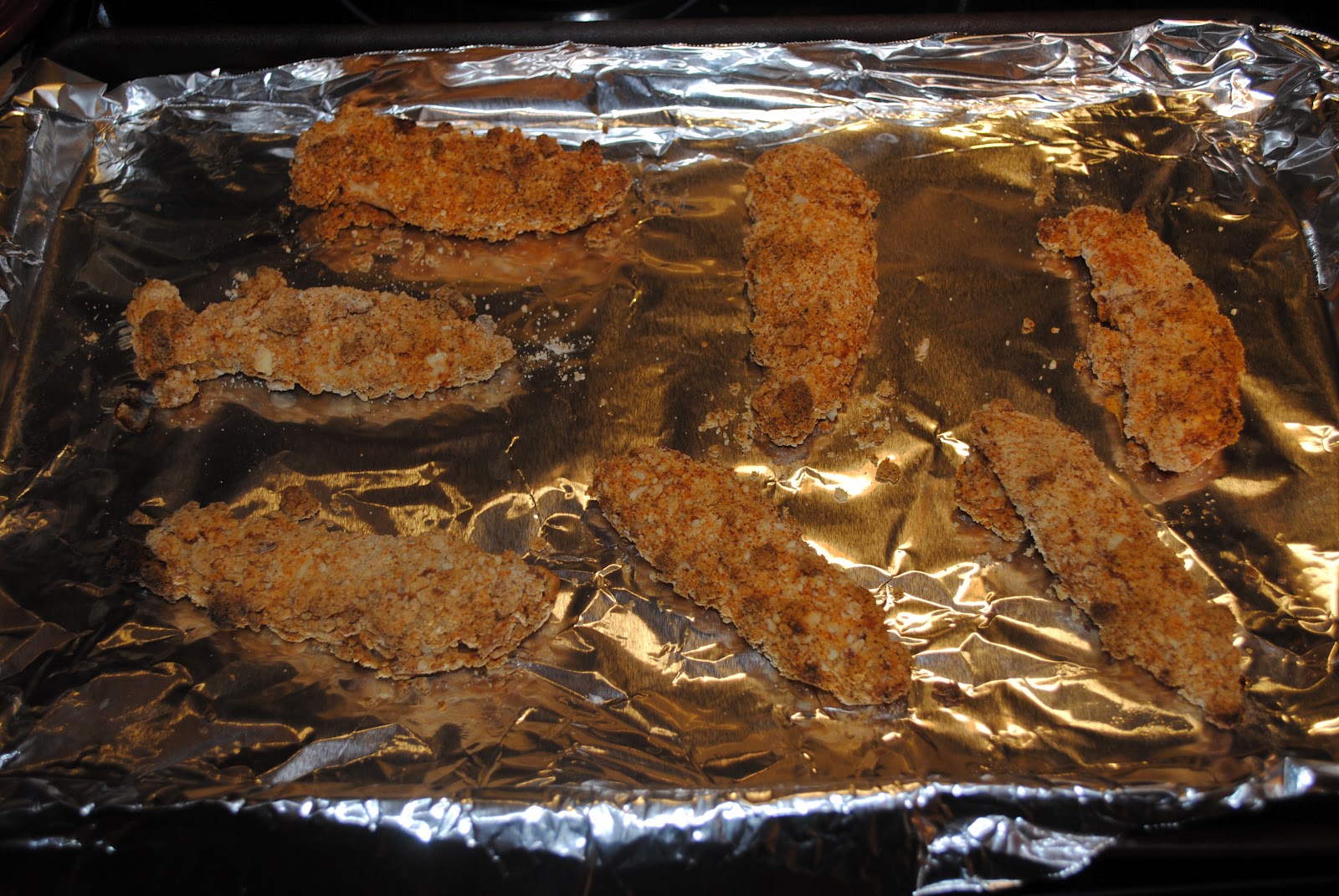 My Old Kentucky Homestead Almond Crusted Chicken Fingers