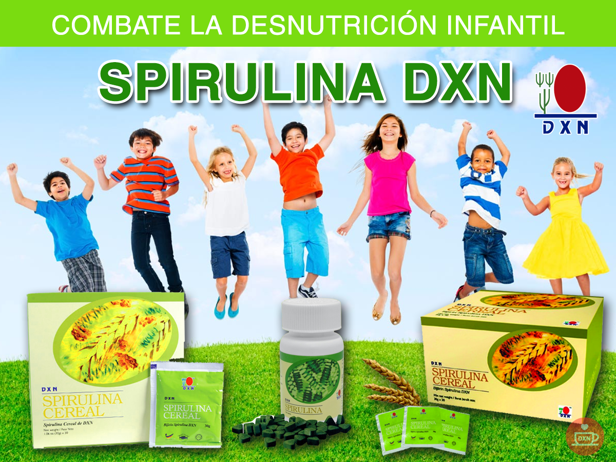 BENEFICIOS DE LA SPIRULINA CEREAL EN NIÑOS DXN Dxn Salud y Nutrición