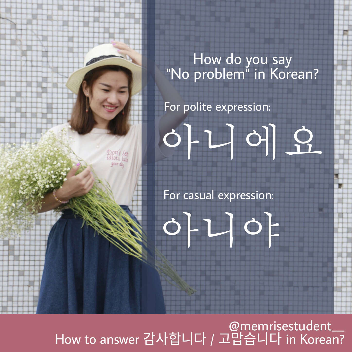Thank you How do you say you're welcome in Korean for daily conversation?